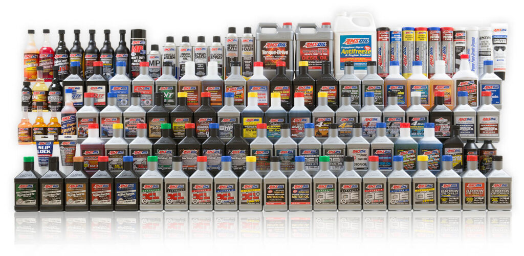 Amsoil synthetic oils product ranges 