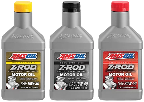 Amsoil synthetic car engine oils Z-ROD product range