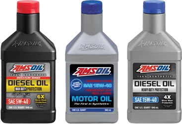 Amsoil synthetic diesel car engine motor oil product range