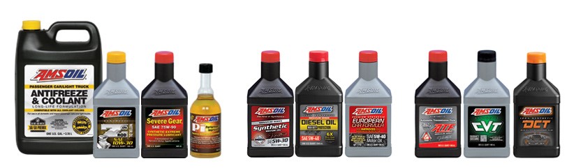 Amsoil synthetic engine oils product range 